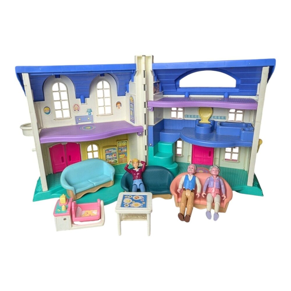 VTG Fisher Price Little People Doll House #2511 Home Sweet Home 1996 Grandparent